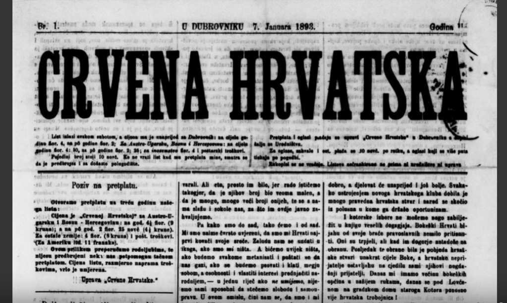 Novine u Dubrovniku do Prvog svjetskog rata