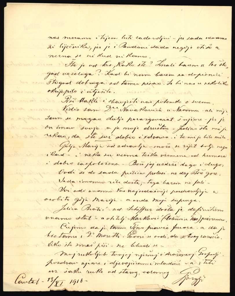 CAVTATSKA SVAKODNEVICA TIJEKOM PRVOG SVJETSKOG RATA